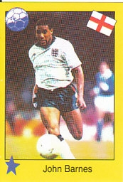 John Barnes England samolepka Semic EM 92 #256